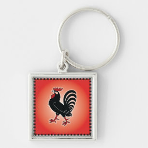 Rooster Attitude Key Ring