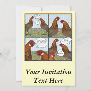 Rooster Bait Invitation