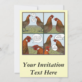 Rooster Bait Invitation