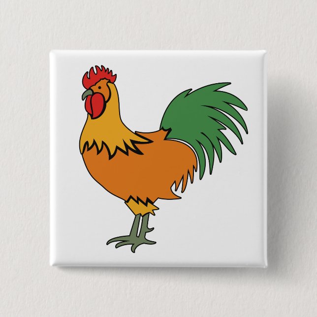 Rooster button (Front)