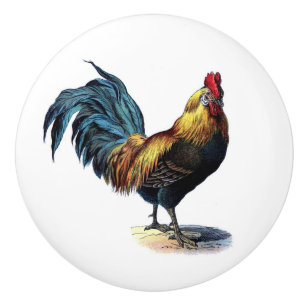 Rooster Ceramic Knob