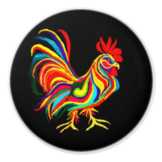 Rooster Ceramic Knob