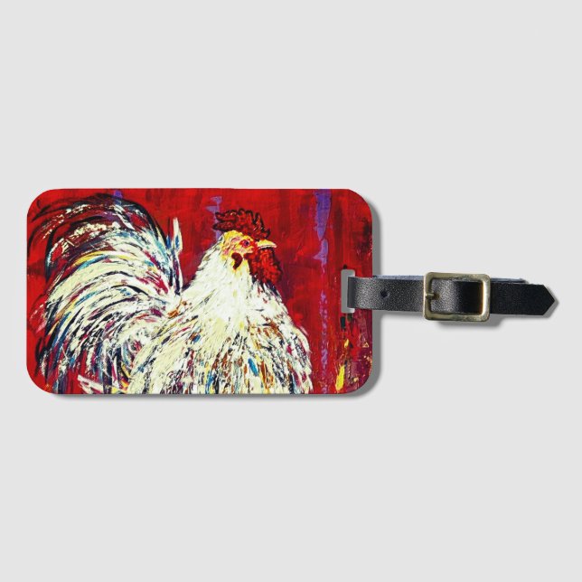 rooster chicken Luggage Tag (Front Horizontal)