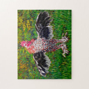 Rooster Chicken Puzzle 11" x 14"