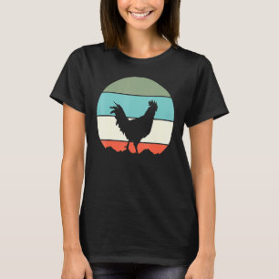 Rooster Chicken Retro T-Shirt