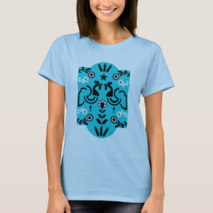 Rooster Cockerel Nordic Scandinavian Folk Art T-Shirt
