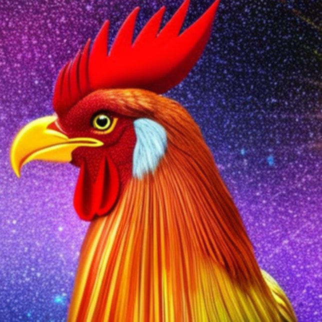 Rooster colorful  T-Shirt  (Creator Uploaded)