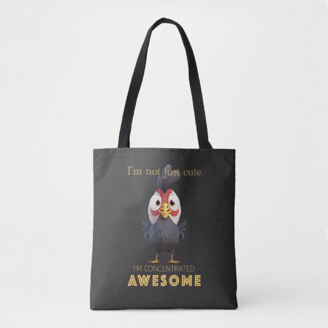 Rooster Concentrated Awesome Cute Adorable Funny  Tote Bag (Front)