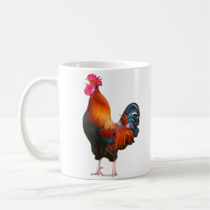 Rooster Crowing Mug