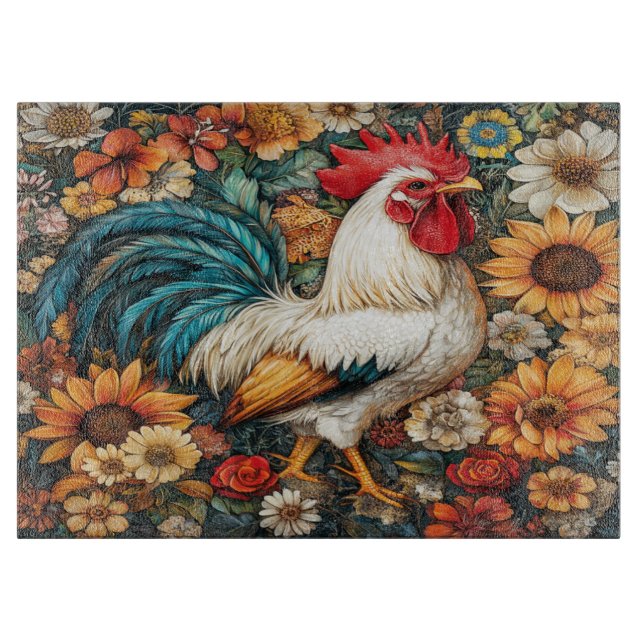 Rooster Cutting Board (Front)