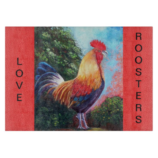 Rooster Cutting Board (Front)