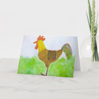 Rooster ~ DeColores Card
