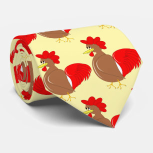 Rooster Design Tie