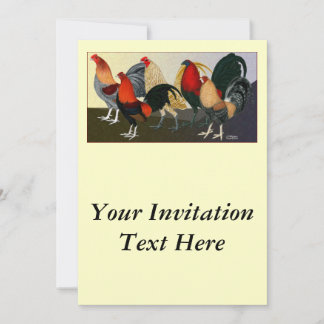 Rooster Dream Team Invitation