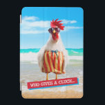 Rooster Dude Chillin' at Beach in Swim Trunks iPad Mini Cover<br><div class="desc">Feel Good Funny! Avanti,  the Global Humour Brand™ has been entertaining the world with its seriously funny greeting cards for over 35 years. Our characters live life to the fullest and celebrate the humour in everyday life.</div>