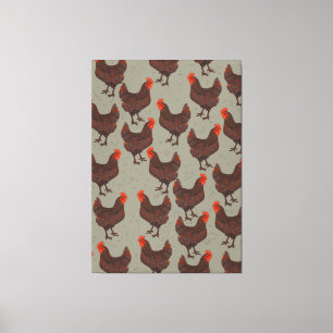 Rooster Farmyard Canvas Print