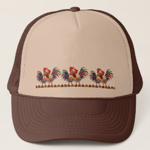 ROOSTER FENCE By SHARON SHARPE Trucker Hat