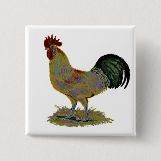 Rooster: Freestyle 15 Cm Square Badge