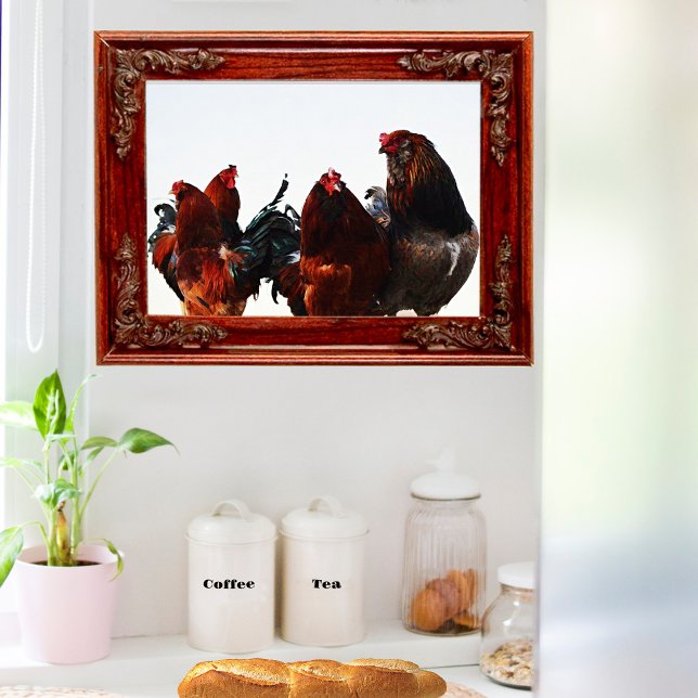 Rooster Gang Chicken Rooster Art Poster (Creator Uploaded)