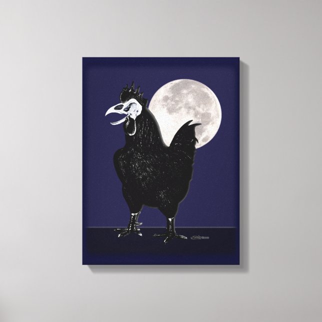 Rooster Ghost Canvas Print (Front)