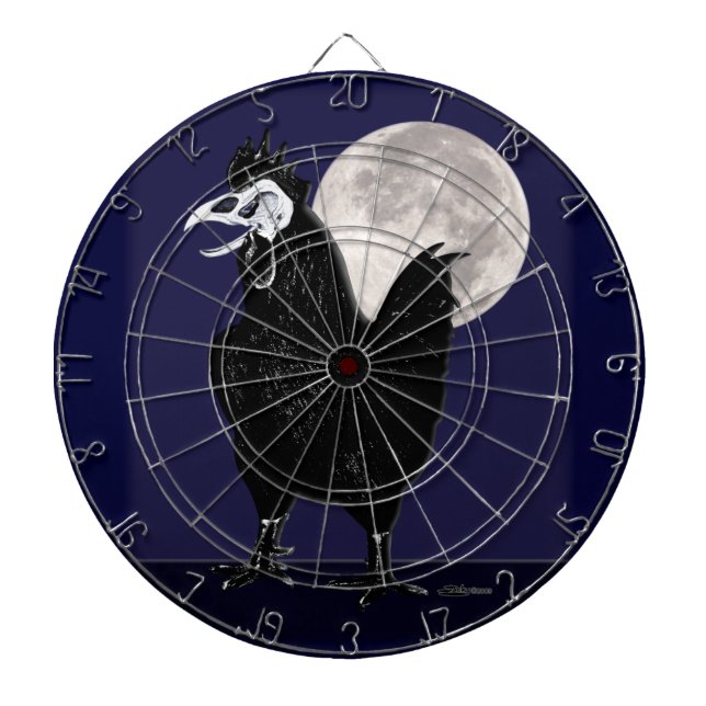 Rooster Ghost Dartboard (Front)