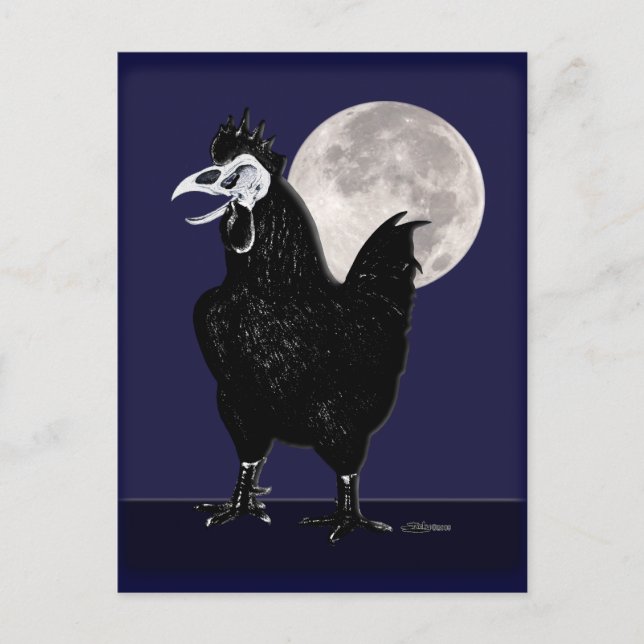 Rooster Ghost Postcard (Front)