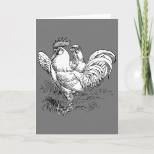Rooster Greeting Card