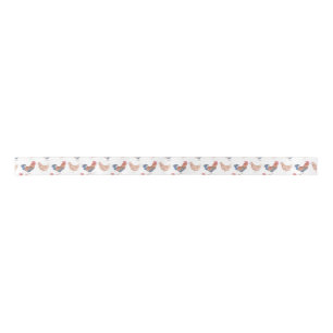 Rooster & Hen Satin Ribbon