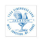 Rooster In Circle Self-Inking Return Address Stamp