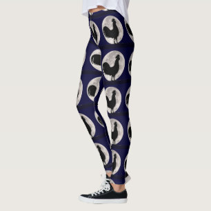 Rooster in the Moonlight Leggings