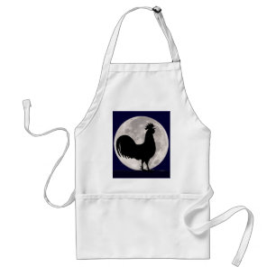 Rooster in the Moonlight Standard Apron