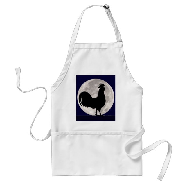 Rooster in the Moonlight Standard Apron (Front)