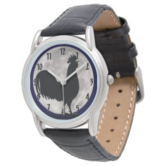 Rooster in the Moonlight Watch