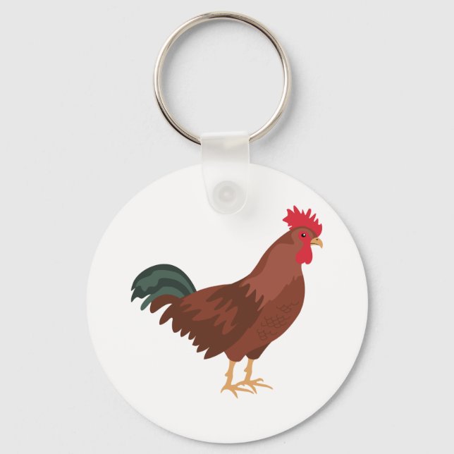 Rooster Key Ring (Front)