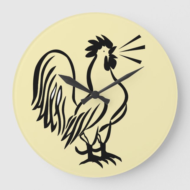 ROOSTER KITCHEN WALL CLOCK (Front)