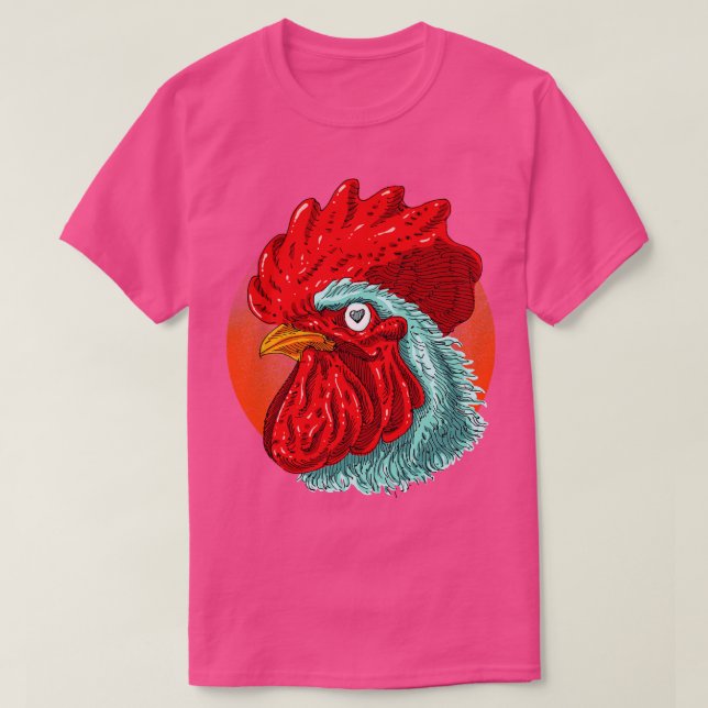 Rooster Love T-Shirt (Design Front)
