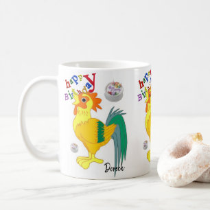 Rooster Mug Happy Birthday Mug