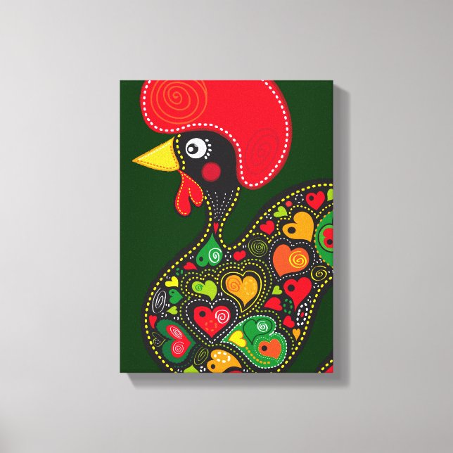 Rooster of Barcelos Nr02 - Galo de Barcelos Canvas Print (Front)