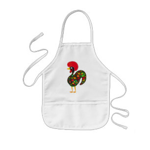 Rooster of Barcelos Nr02 - Galo de Barcelos Kids Apron
