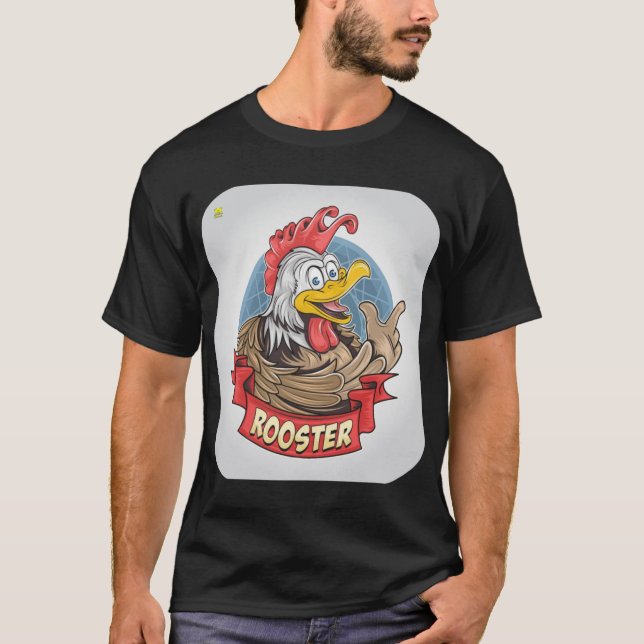 ROOSTER OR CHICKEN DESIGN T-Shirt (Front)