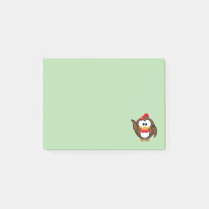 rooster owl post-it notes