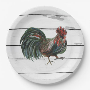 Rooster Painting Barnyard Party Paper Napkin Paper Plate