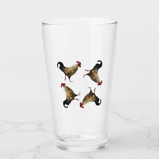 Rooster Pattern Tumbler (Front)