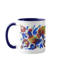 Rooster Petrykivka Ukrainian art