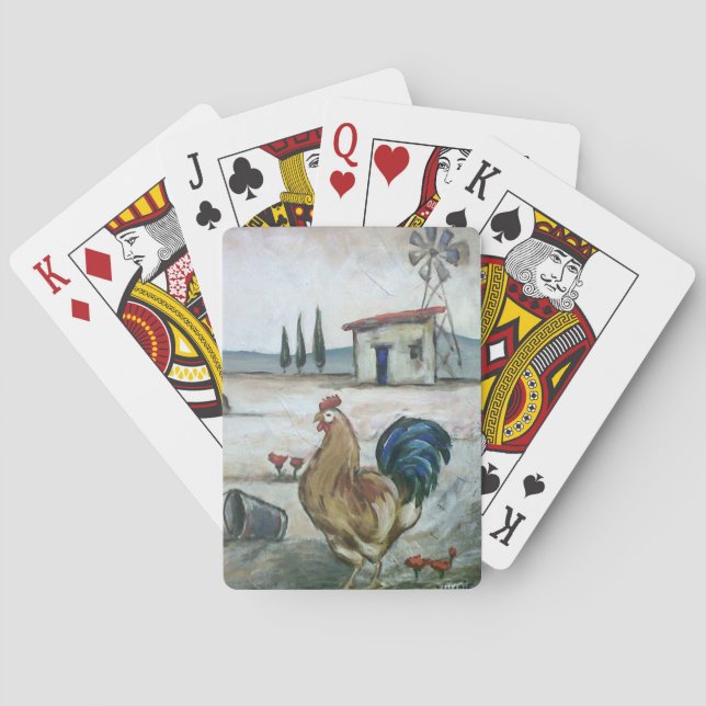 Rooster playing cards (Back)