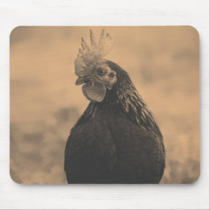 Rooster Portrait Mouse Pad