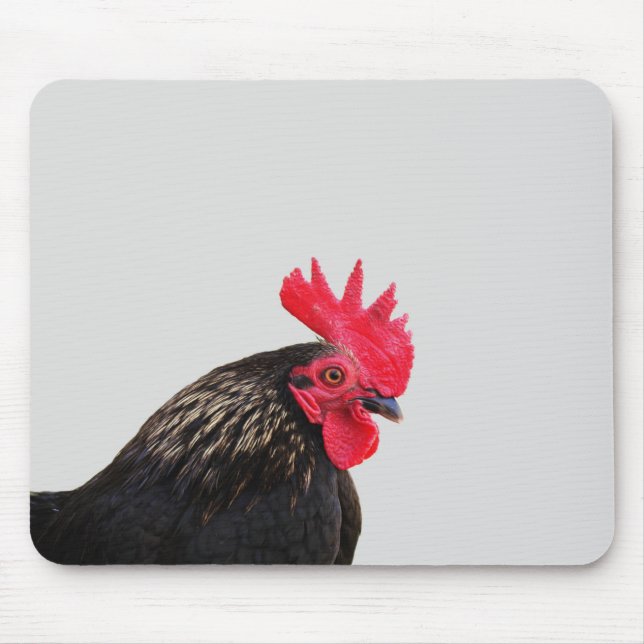 Rooster Portrait Mouse Pad (Front)