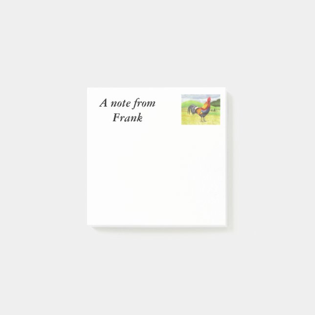 Rooster Post-it Notes (Front)