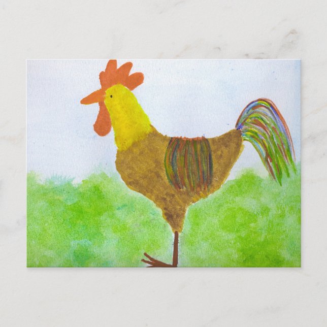 Rooster Postcard (Front)