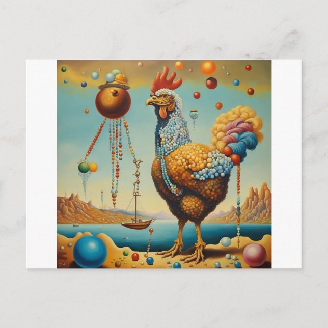 Rooster Postcard (Front)